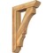 Ekena Millwork Balboa Slat Rough Sawn Bracket w/ Offset Brace, Western Red Cedar, 6"W x 24"D x 36"H BKT0604X24X36BOA06RWR - alternate 1